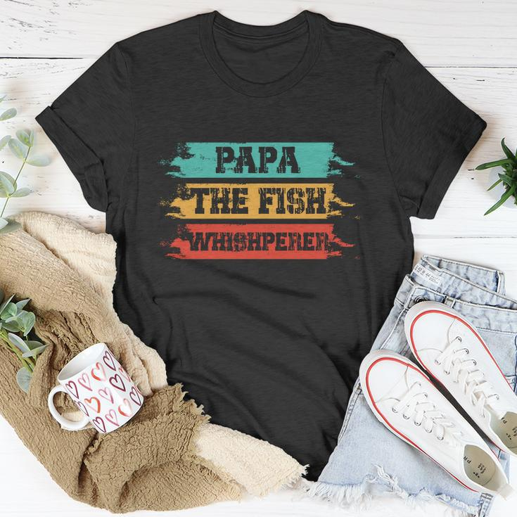 Papa The Fish Whishperer Unisex T-Shirt Unique Gifts