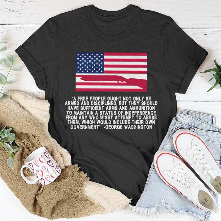 Patriotic Quote George Washington Tshirt Unisex T-Shirt Unique Gifts