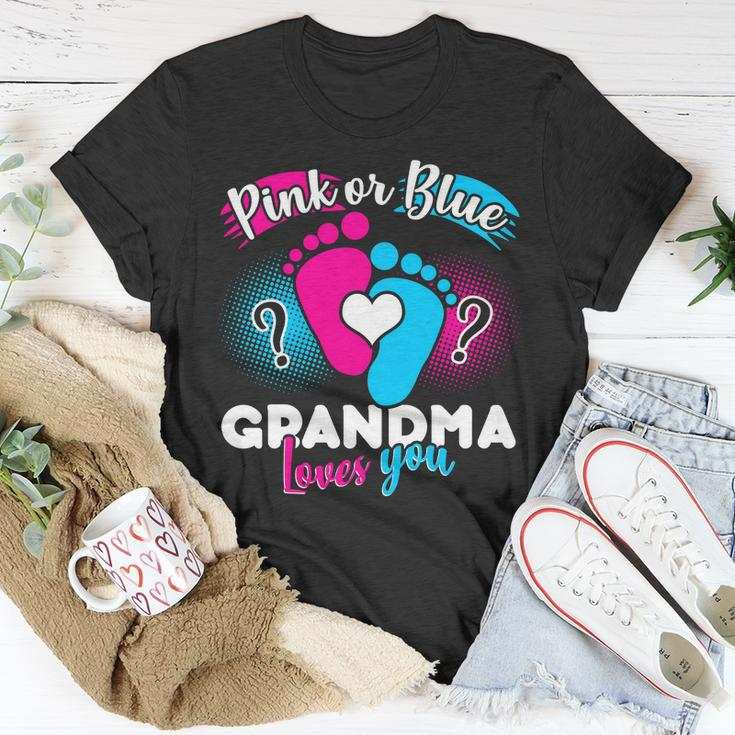 Pink Or Blue Grandma Loves You Tshirt Unisex T-Shirt Unique Gifts