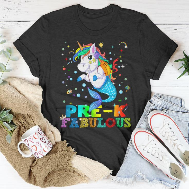Pre K Fabulous Mermaid Unicorn Unisex T-Shirt Unique Gifts