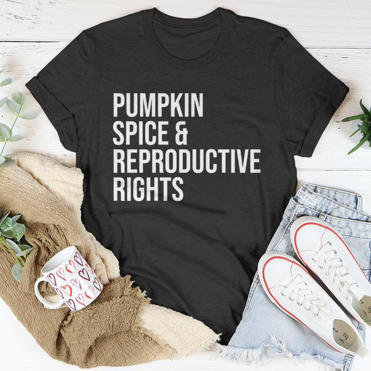 Pumpkin Spice And Reproductive Rights Gift V2 Unisex T-Shirt Unique Gifts