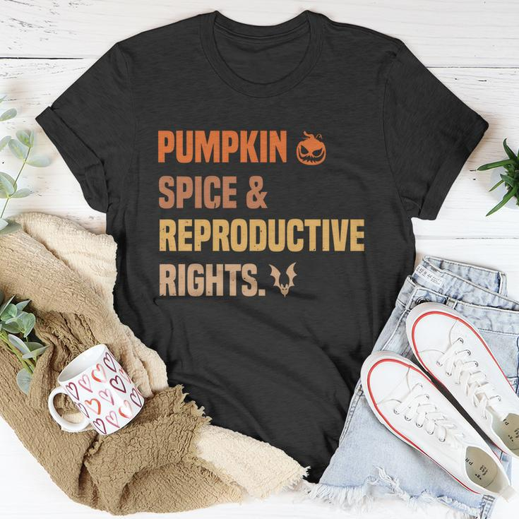 Pumpkin Spice Reproductive Rights Design Pro Choice Feminist Gift Unisex T-Shirt Unique Gifts