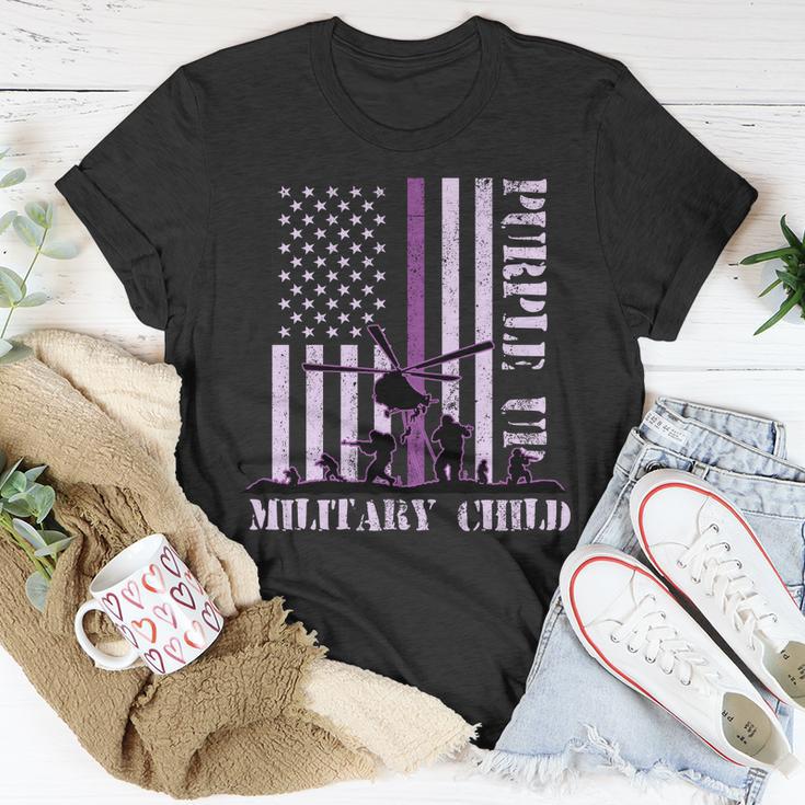 Purple Up Military Child Tshirt Unisex T-Shirt Unique Gifts