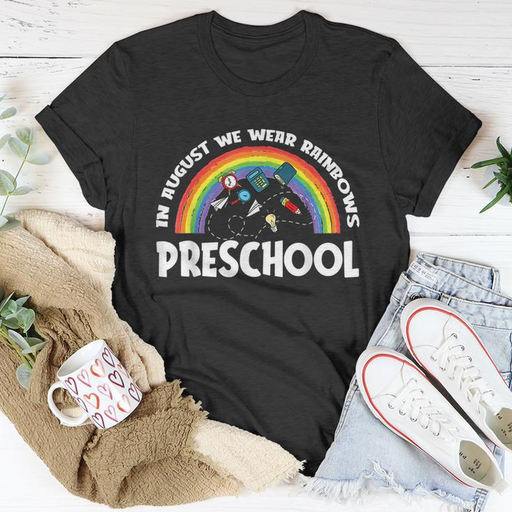Rainbows Back To School Preschool Student Unisex T-Shirt Unique Gifts