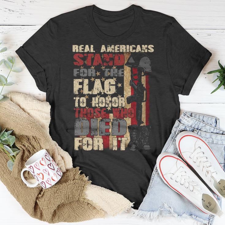 Real Americans Stand Unisex T-Shirt Unique Gifts