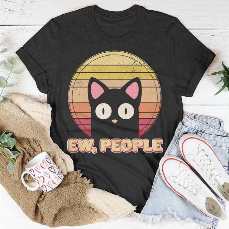 Retro Ew People Cat T shirt Thegiftio UK