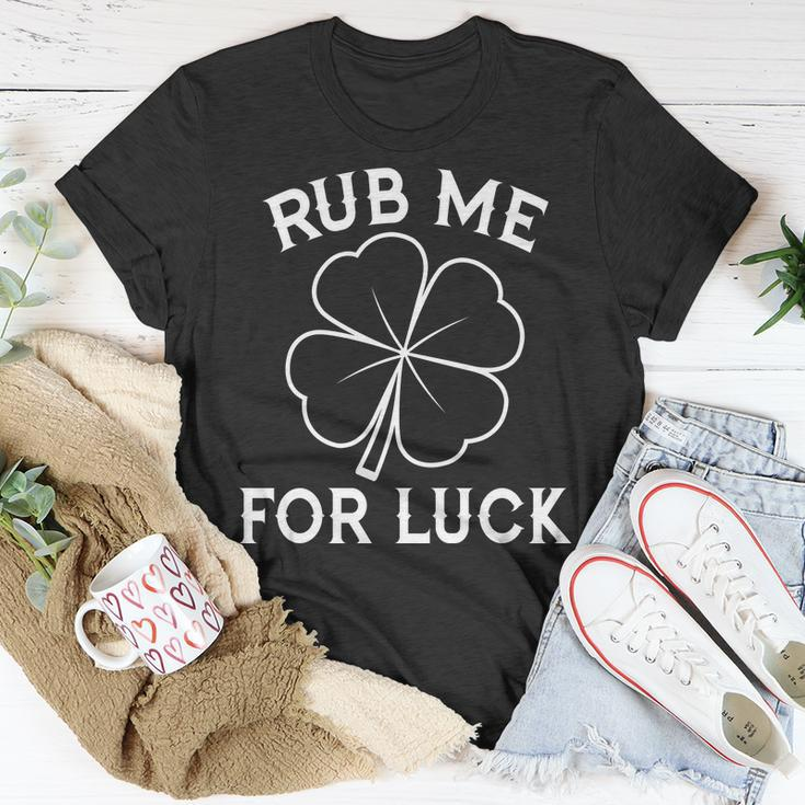 Rub Me For Luck Shamrock St Pattys Day T-shirt Personalized Gifts