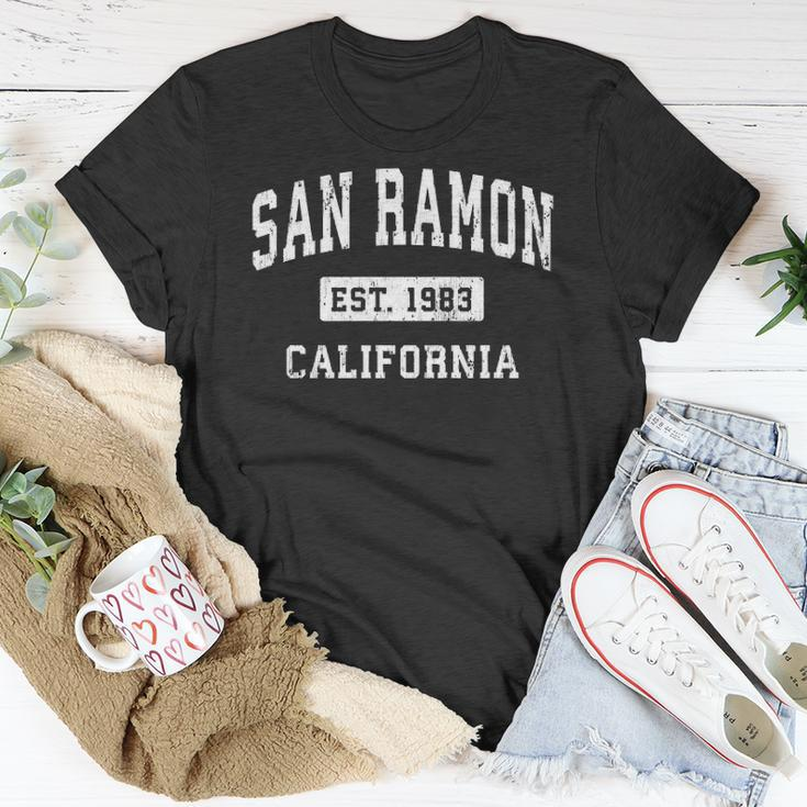 San Ramon California Ca Vintage Established Sports Design Unisex T-Shirt Unique Gifts