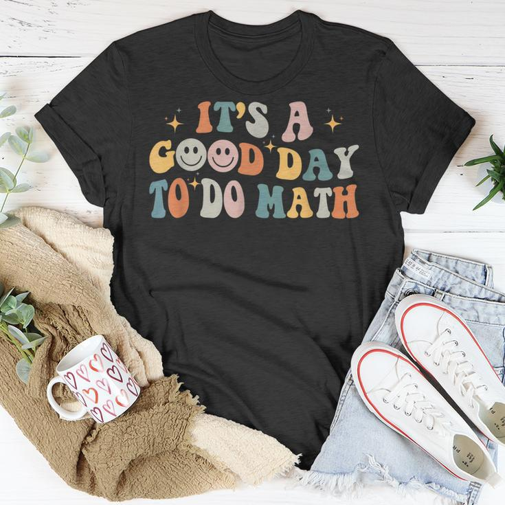 Back To School Its A Good Day To Do Math Teachers Groovy T-shirt Personalized Gifts