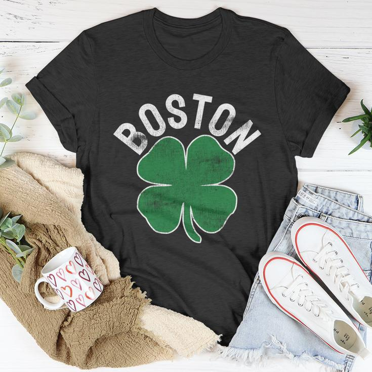 Shamrock Massachusetts Boston St Patricks Day Irish Green T-Shirt Personalized Gifts