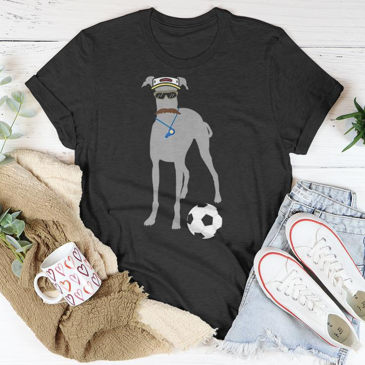 Soccer Gift Idea Fans- Sporty Dog Coach Hound Unisex T-Shirt Unique Gifts