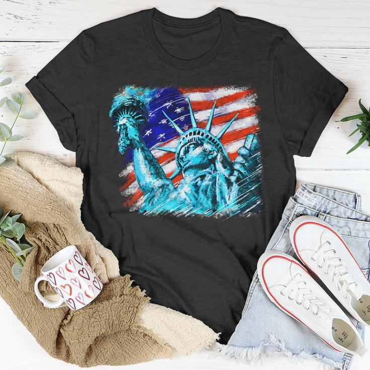 Statue Of Liberty Usa Unisex T-Shirt Unique Gifts