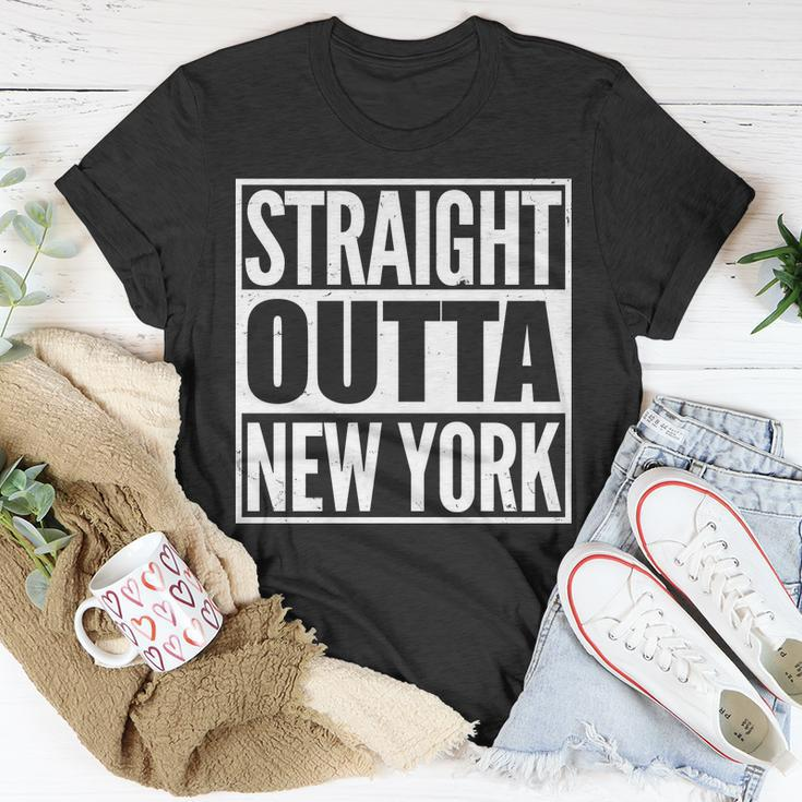 Straight Outta New York Unisex T-Shirt Unique Gifts