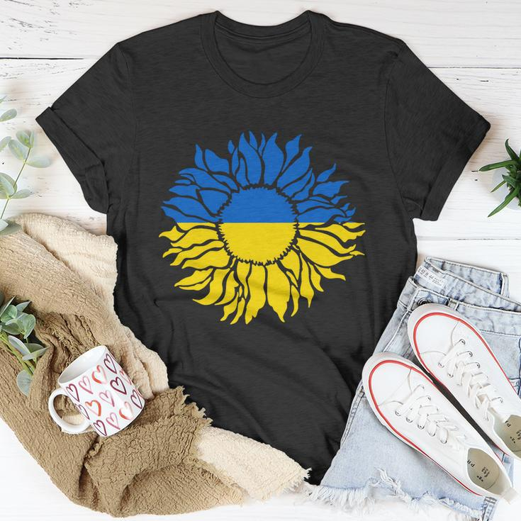 Sunflower Of Peace Ukraine Ukraine Strong Vyshyvanka Long Tshirt Unisex T-Shirt Unique Gifts