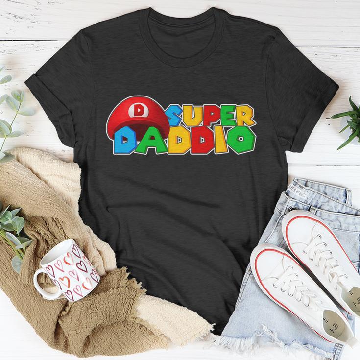 Super Daddio Gamer Dad Tshirt Unisex T-Shirt Unique Gifts