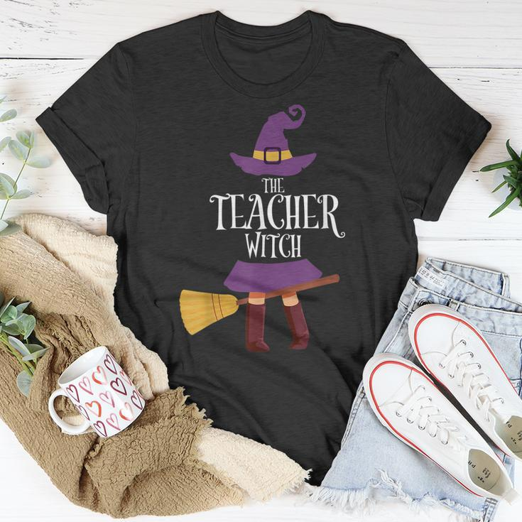 Teacher Witch Matching Halloween Pajamas Family Teaching Unisex T-Shirt Funny Gifts