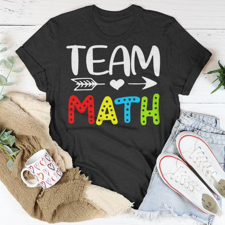 Team Math- Math Teacher Back To School Unisex T-Shirt Funny Gifts