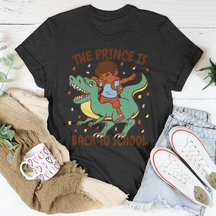 The Prince Is Back To School Dinosaur Dab Unisex T-Shirt Unique Gifts