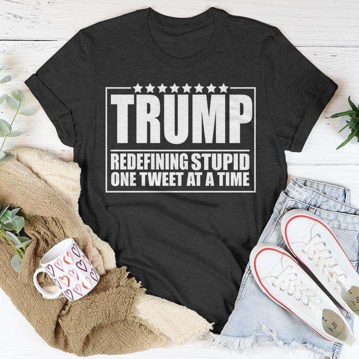 Trump Redefing Stupid One Tweet At A Time Tshirt Unisex T-Shirt Unique Gifts