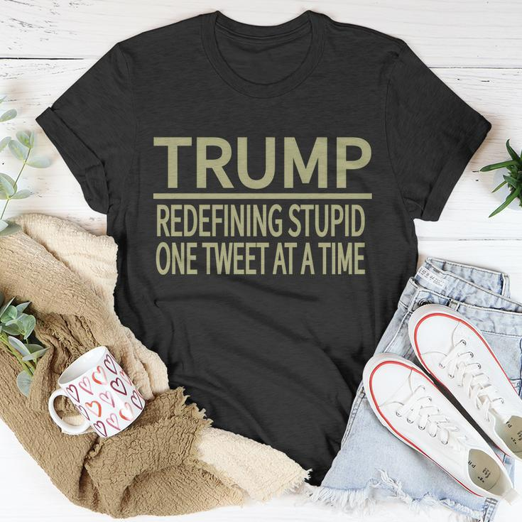 Trump Redefining Stupid Unisex T-Shirt Unique Gifts