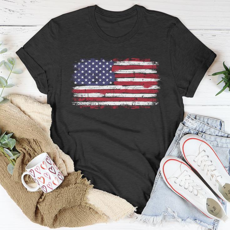 Us Flag Vintage Merican Independence Day On 4Th Of July Great Gift Unisex T-Shirt Unique Gifts