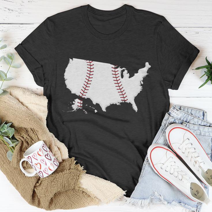 Us Map American Baseball Unisex T-Shirt Unique Gifts