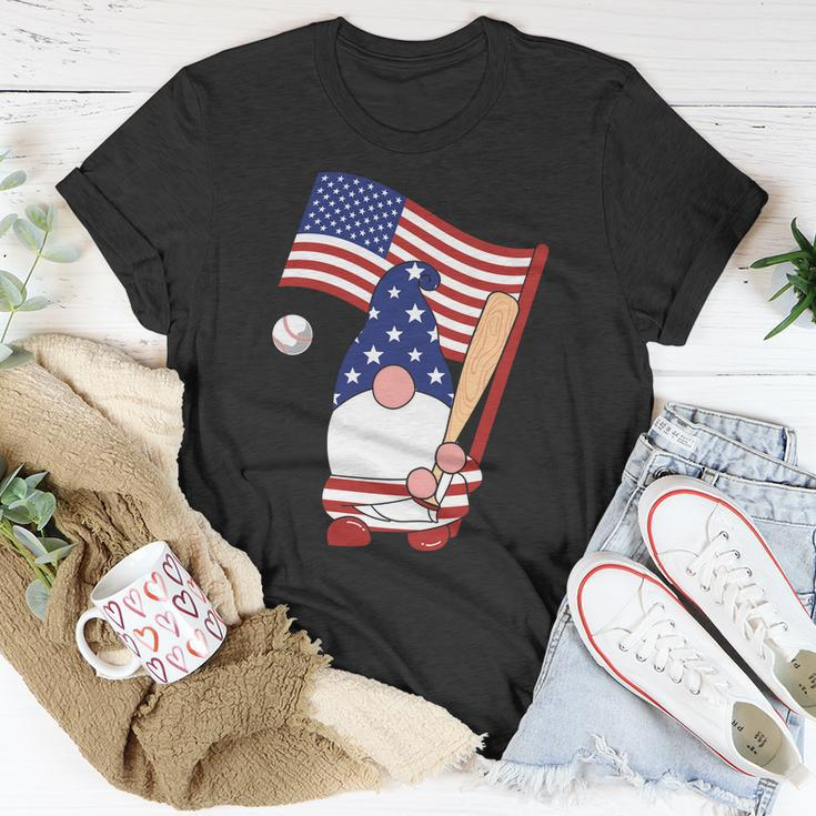 Usa Flag Gnome Graphic 4Th Of July Plus Size Shirt Unisex T-Shirt Unique Gifts