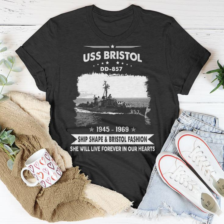 Uss Bristol Dd 857 Dd V2 Unisex T-Shirt Unique Gifts