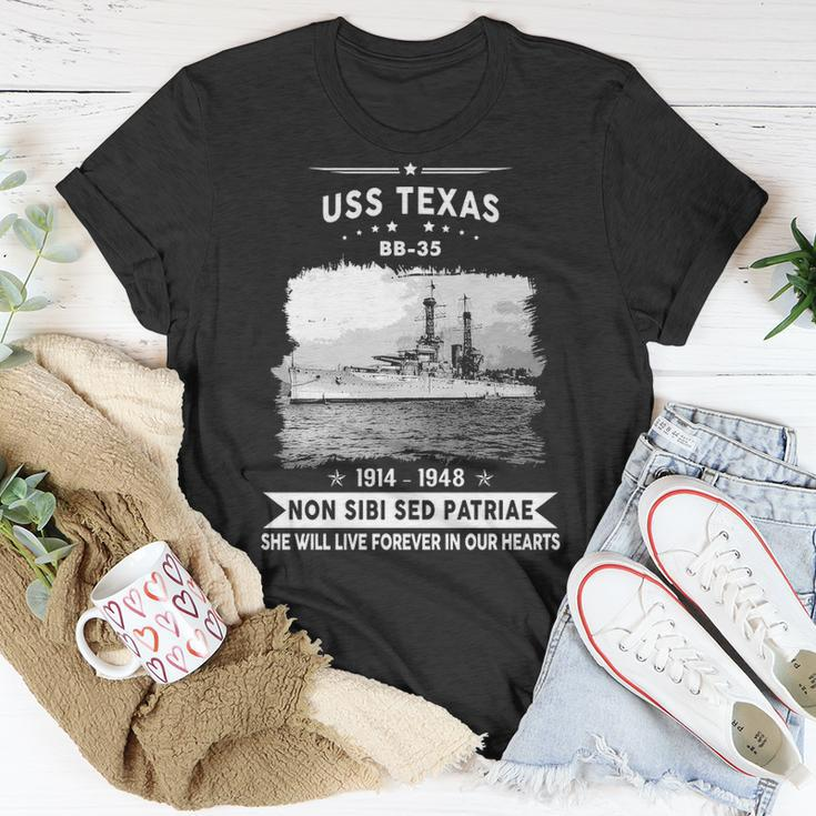 Uss Texas Bb 35 Battleship Unisex T-Shirt Unique Gifts