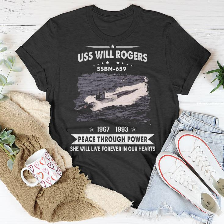 Uss Will Rogers Ssbn Unisex T-Shirt Unique Gifts