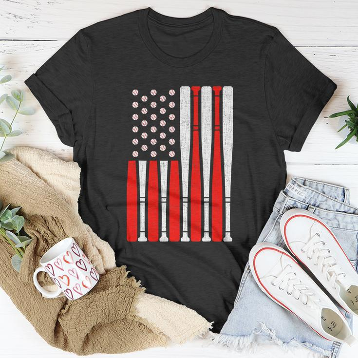 Vintage American Flag Baseball For 4Th Of July Unisex T-Shirt Unique Gifts