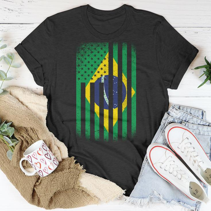 Vintage Flag Of Brazil Tshirt Unisex T-Shirt Unique Gifts