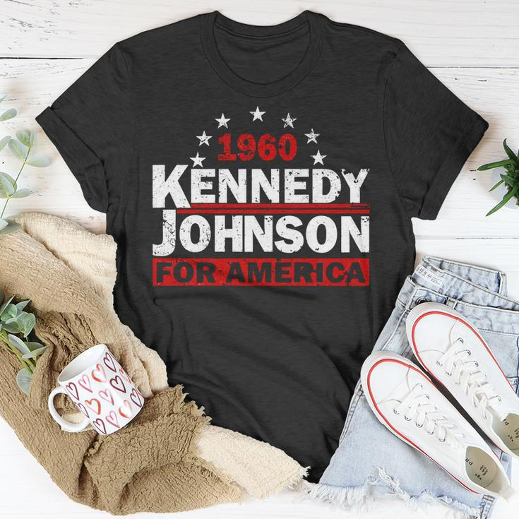 Vintage Kennedy Johnson 1960 For America Unisex T-Shirt Unique Gifts
