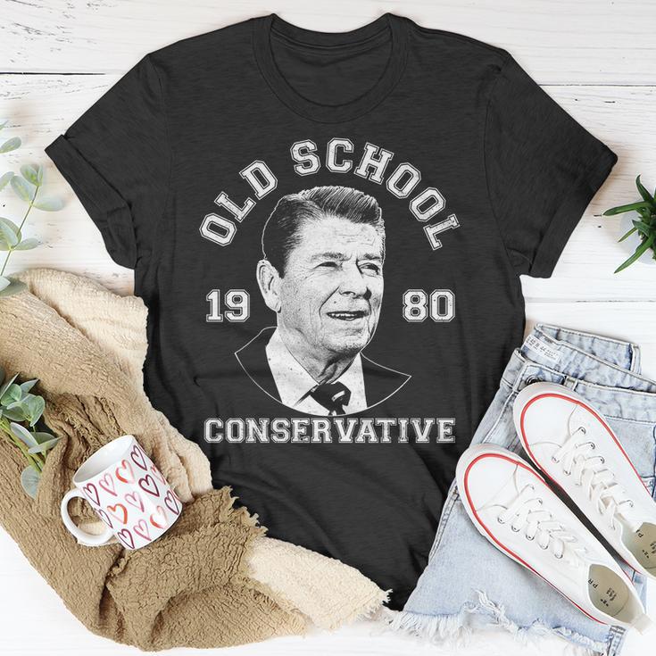 Vintage Ronald Reagan Old School Conservative Tshirt Unisex T-Shirt Unique Gifts