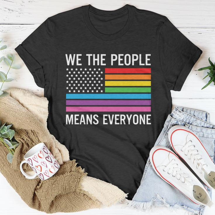 We The People Means Everyone Pride Month Lbgt Unisex T-Shirt Unique Gifts
