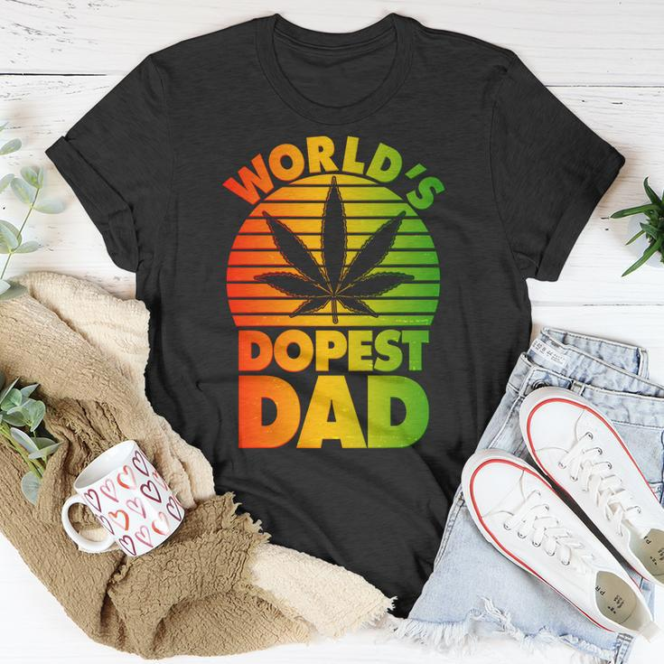 Worlds Dopest Dad Tshirt Unisex T-Shirt Unique Gifts