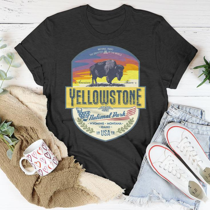 Yellowstone National Park Tshirt V2 Unisex T-Shirt Unique Gifts