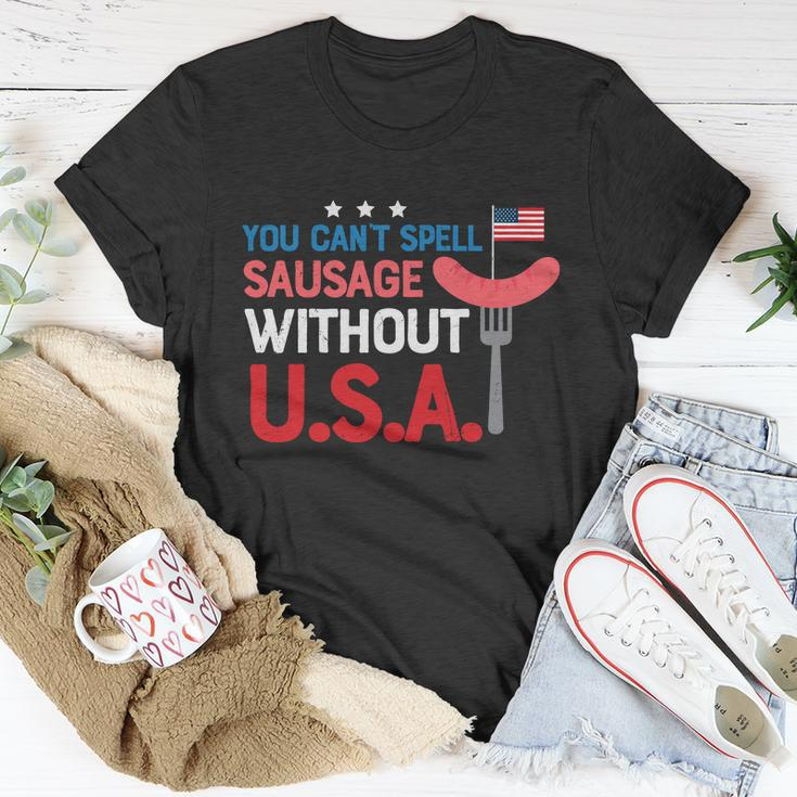 You Cant Spell Sausage Without Usa Plus Size Shirt For Men Women And Family Unisex T-Shirt Unique Gifts