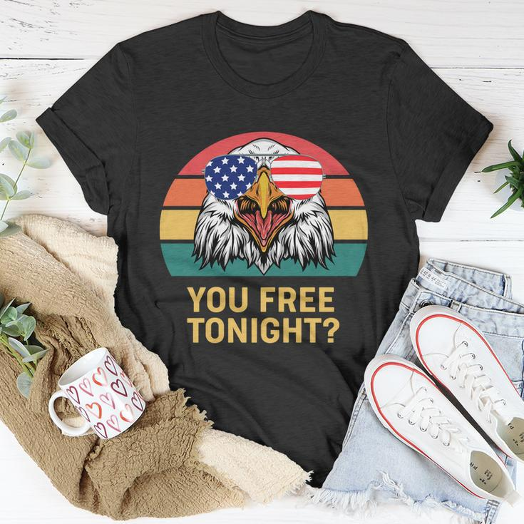 You Free Tonight Bald Eagle Mullet Usa Flag 4Th Of July Gift V2 Unisex T-Shirt Unique Gifts