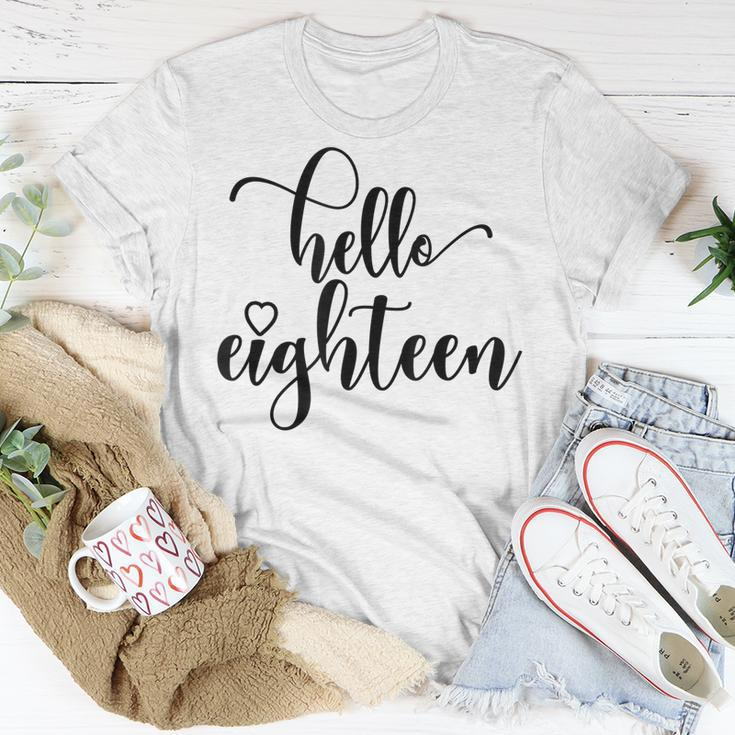 18Th Birthday N Girls Hello Eighn 18 Years Old T-shirt Personalized Gifts