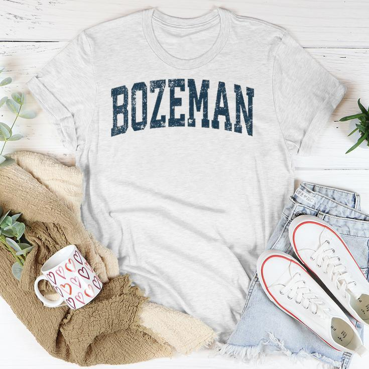 Bozeman Montana Mt Vintage Athletic Sports Navy Design Unisex T-Shirt Unique Gifts