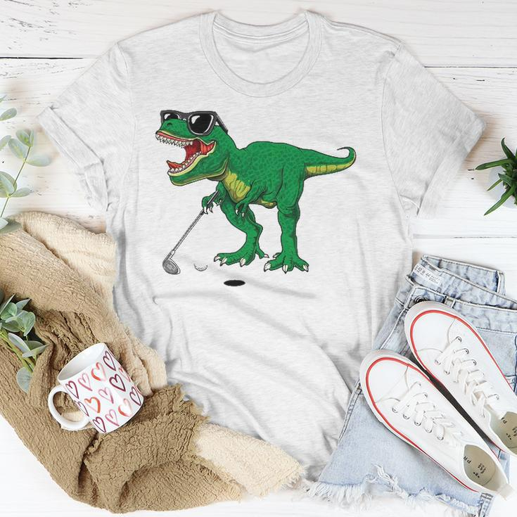 Cuterex Dinosaur Boys Golfing Lover Trex Dino Golf Gifts Unisex T-Shirt Unique Gifts