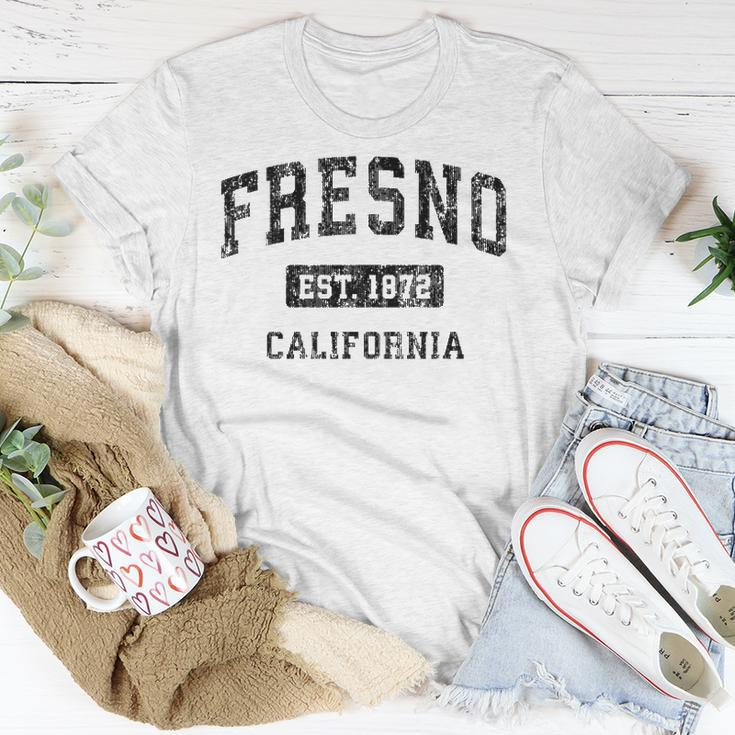 Fresno California Ca Vintage Sports Design Black Design Unisex T-Shirt Unique Gifts