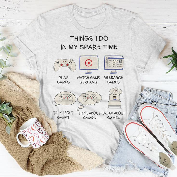 Gamer Things I Do In My Spare Time Gaming V2 T-shirt Personalized Gifts
