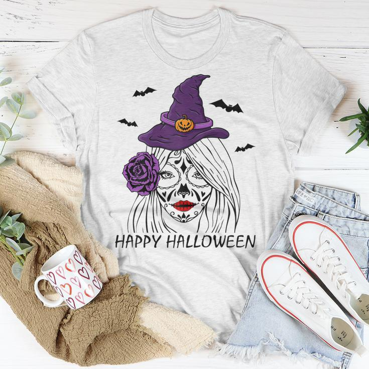 Happy Halloween Catrina Costume For Moms Witch Halloween Unisex T-Shirt Funny Gifts