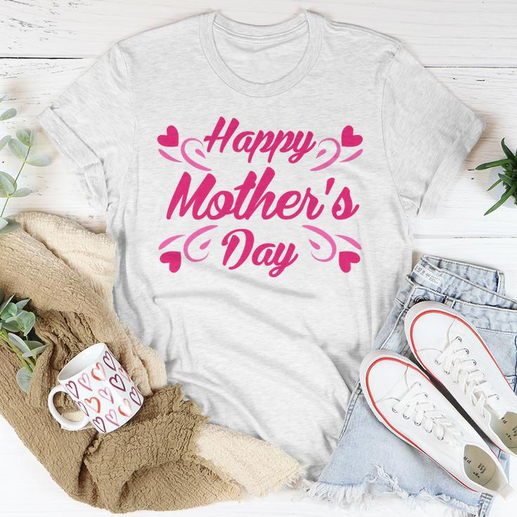 Happy Mothers Day Hearts Gift Tshirt Unisex T-Shirt Unique Gifts