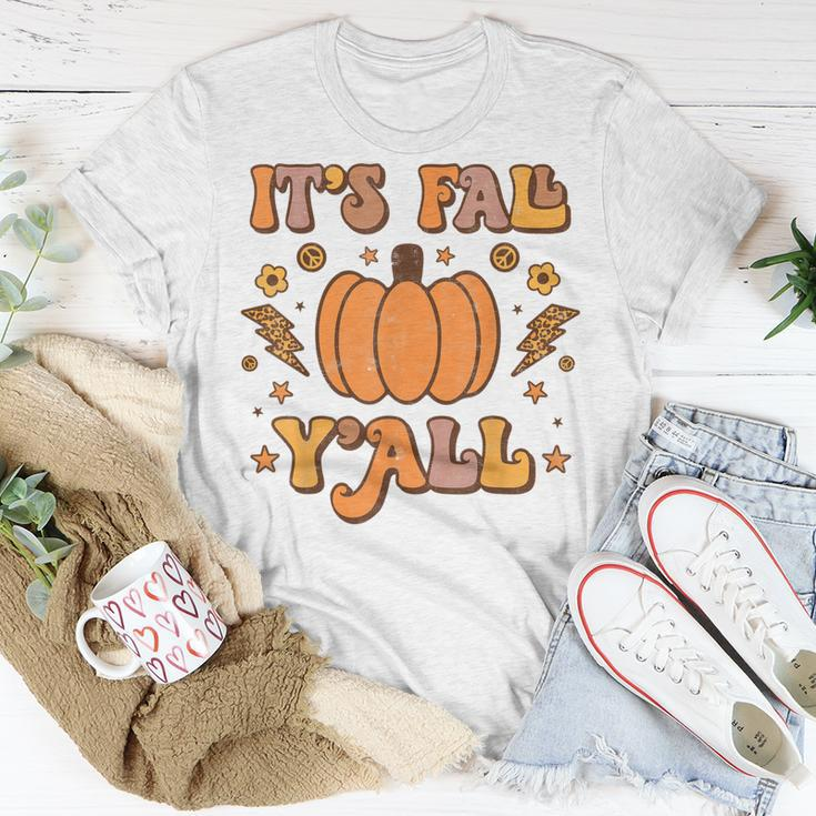 Its Fall Yall Pumpkin Spice Autumn Season Thanksgiving T-shirt Personalized Gifts