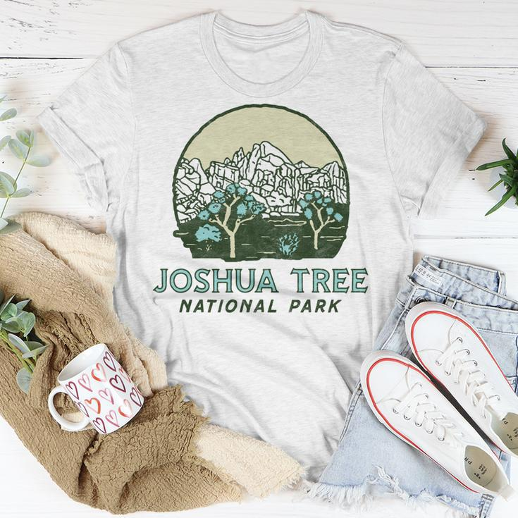 Joshua Tree National Park Vintage Mountains & Trees Sketch Unisex T-Shirt Funny Gifts