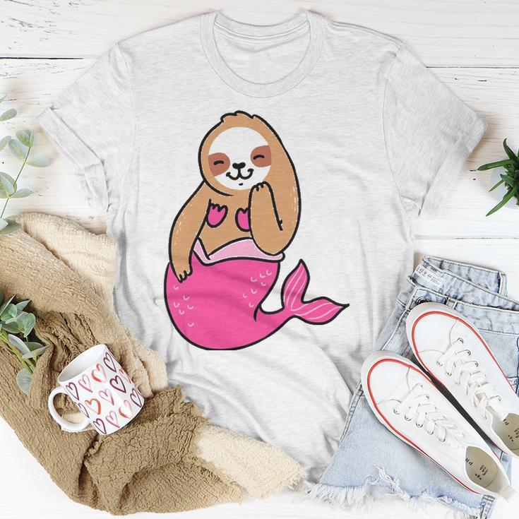 Mermaid Sloth Cute Sloth Unisex T-Shirt Unique Gifts