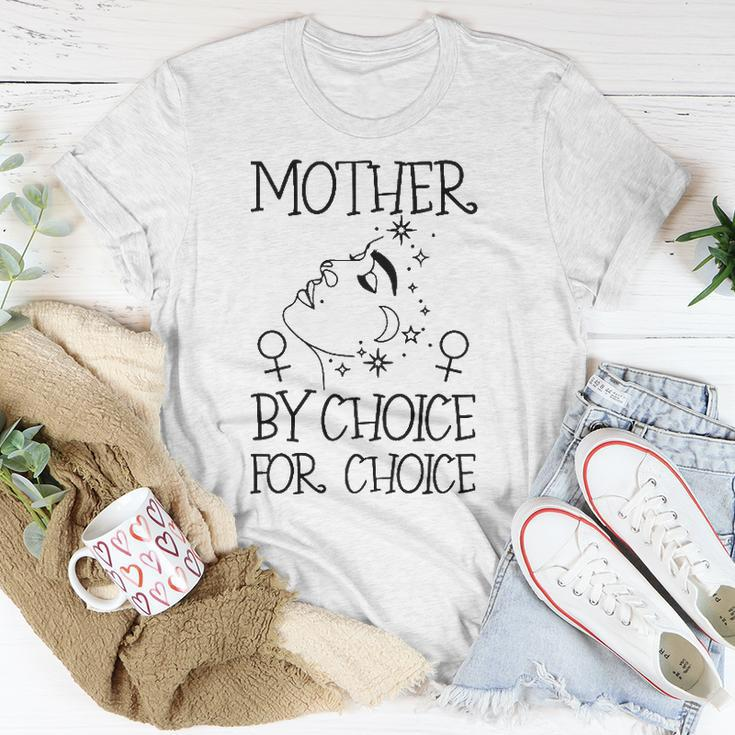 Mother By Choice For Choice Reproductive Rights Abstract Face Stars And Moon Unisex T-Shirt Unique Gifts